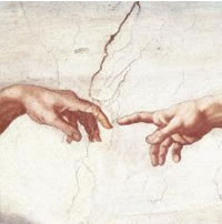 Detalle de la Creación de Adán
