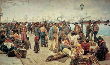 Los emigrantes, de Angiolo Tommasi