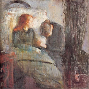 Niña enferma, Munch