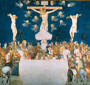 Gran crucifixión, de Pietro Lorenzetti